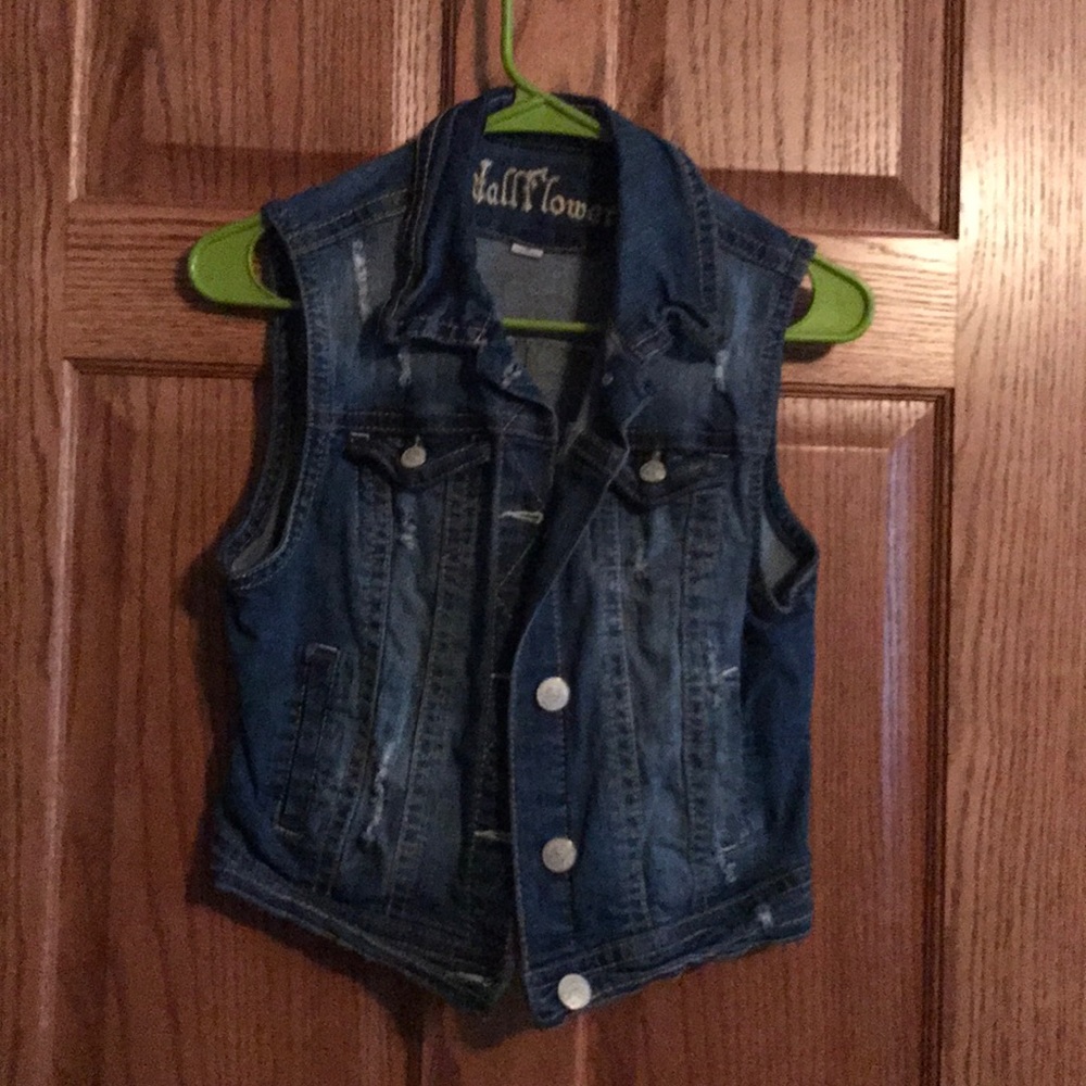 Jean jacket vest